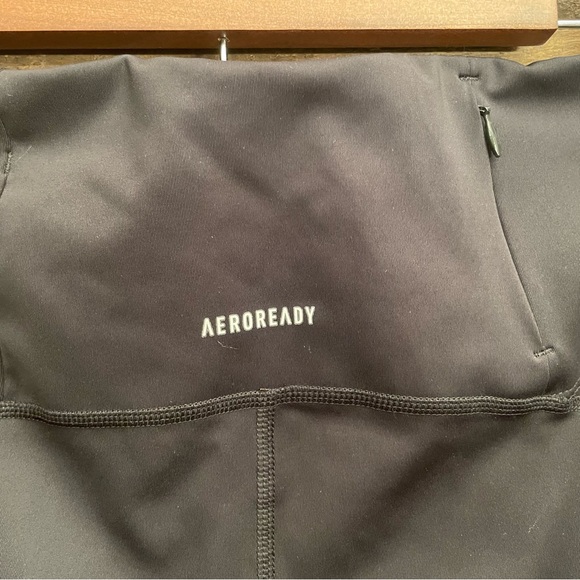 Adidas Black Running Pants with Logo - Picture 5 of 8